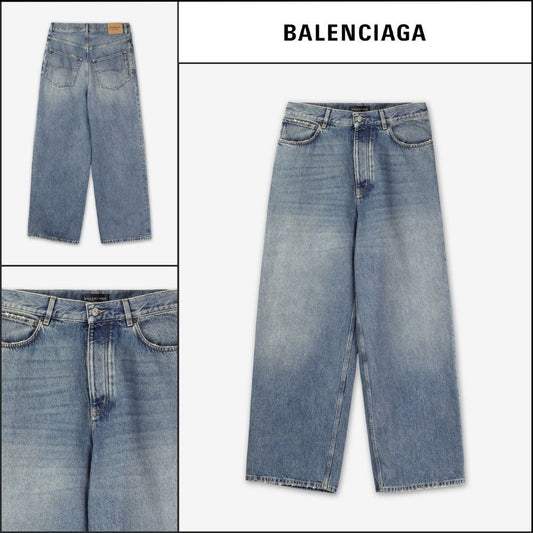【BALENCIAGA】Baggy Denim Pants Sunbleached Blue