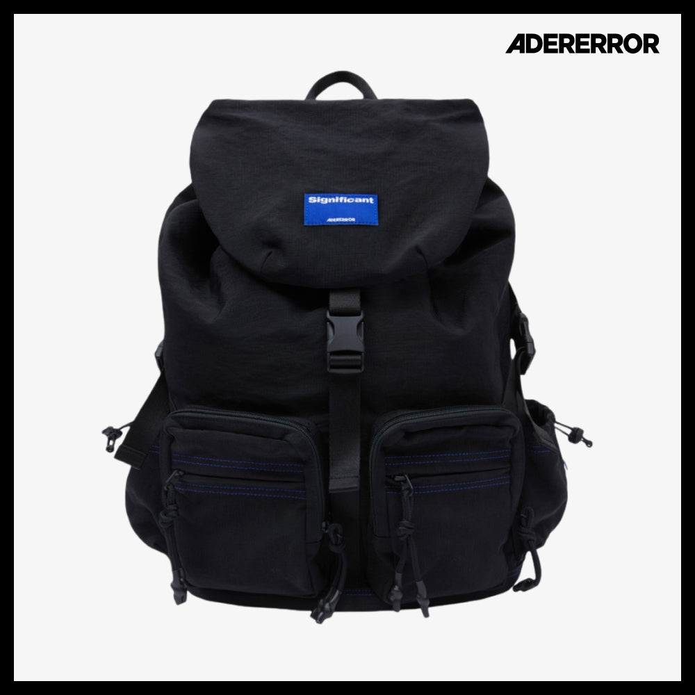 【ADERERROR】Significant Tag Backpack 01 Noir