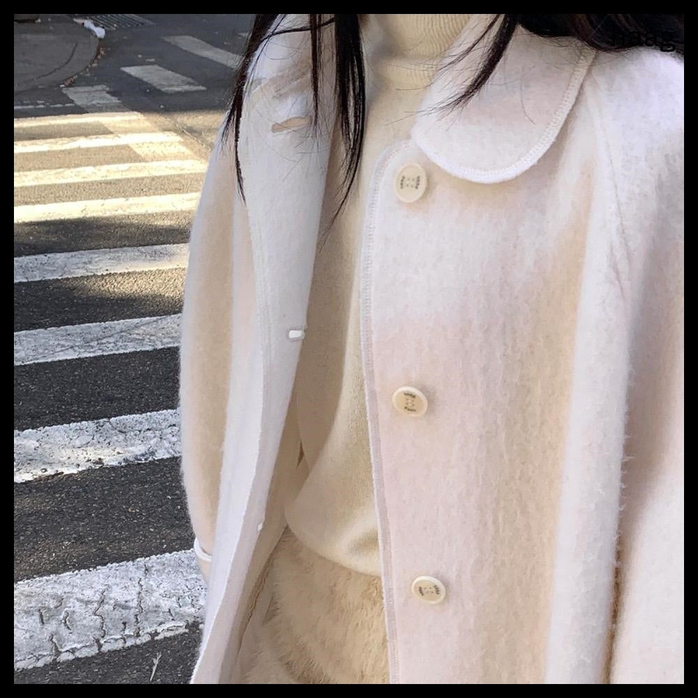 【HAAG】A Coat Cardigan Ivory
