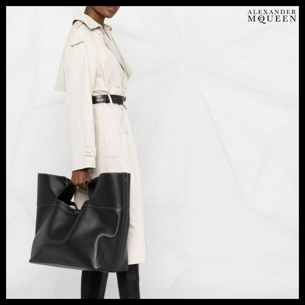 【Alexander Mcqueen】Bow Large Tote Bag Black