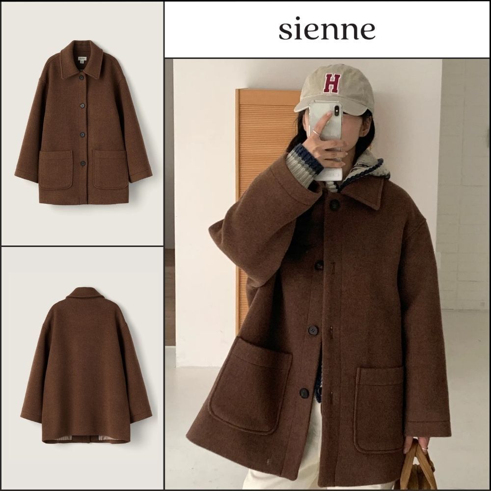 【SIENNE】Margo Wool Jacket Chocolate Brown