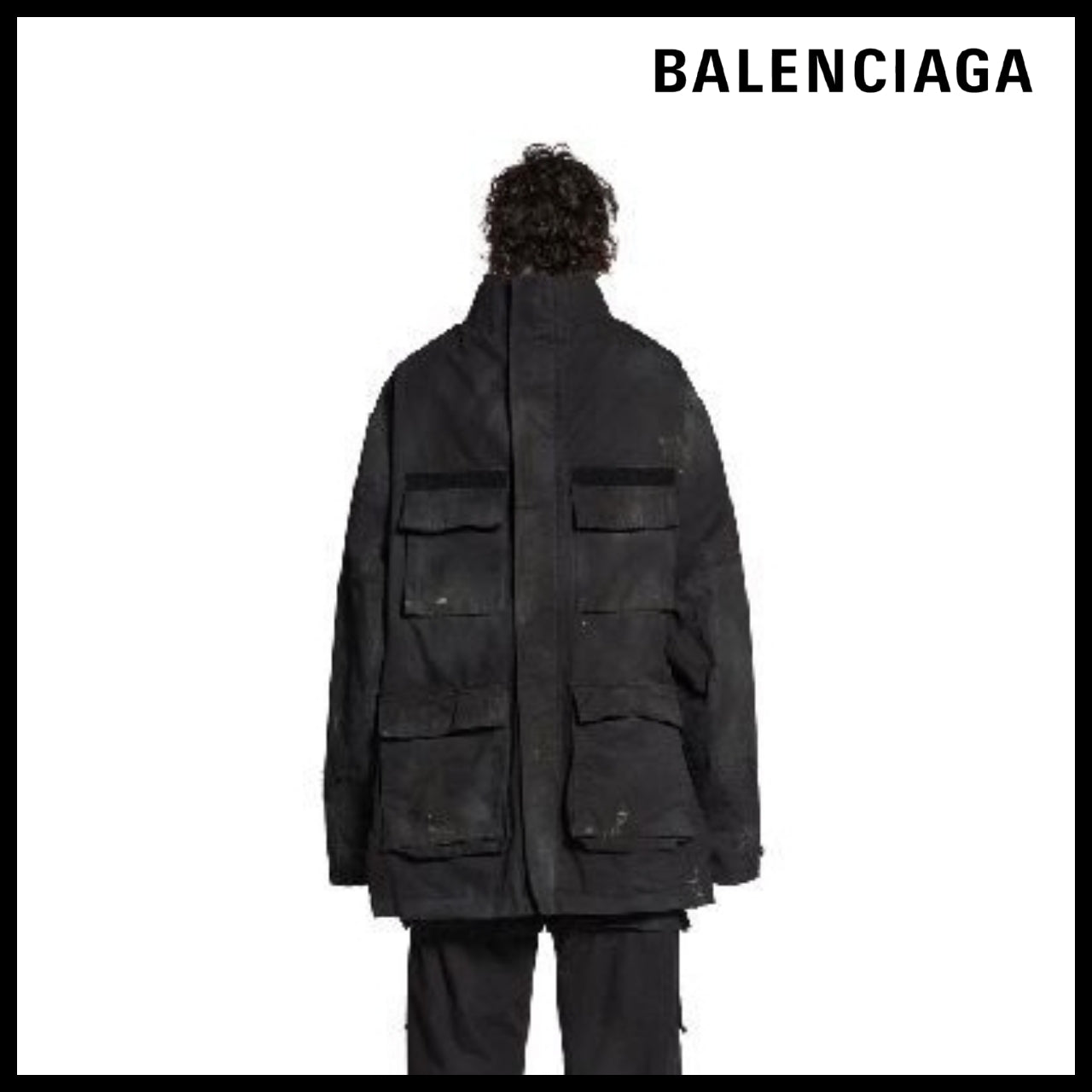 【BALENCIAGA】Double-Front Military Parka
