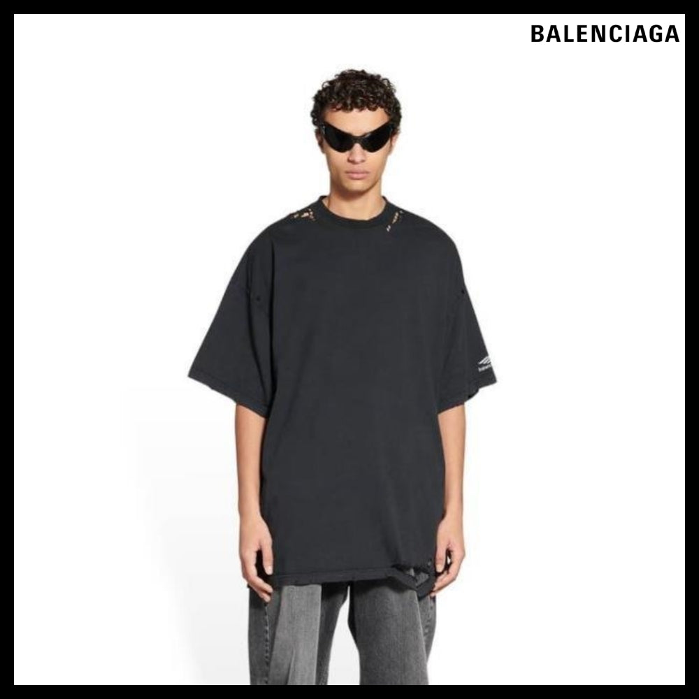 【BALENCIAGA】3B Sports Icon Repaired T-Shirt Oversized