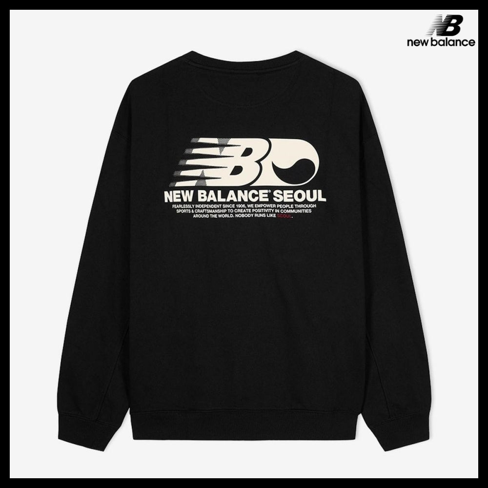 【New Balance】UNI NB Seoul Exclusive Sweatshirt Black