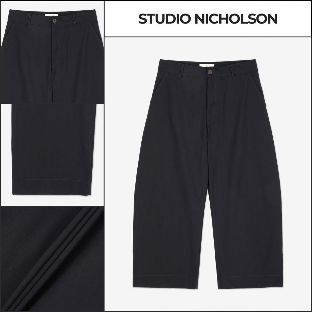 【STUDIO NICHOLSON】ボソン ワイド クロップパンツ