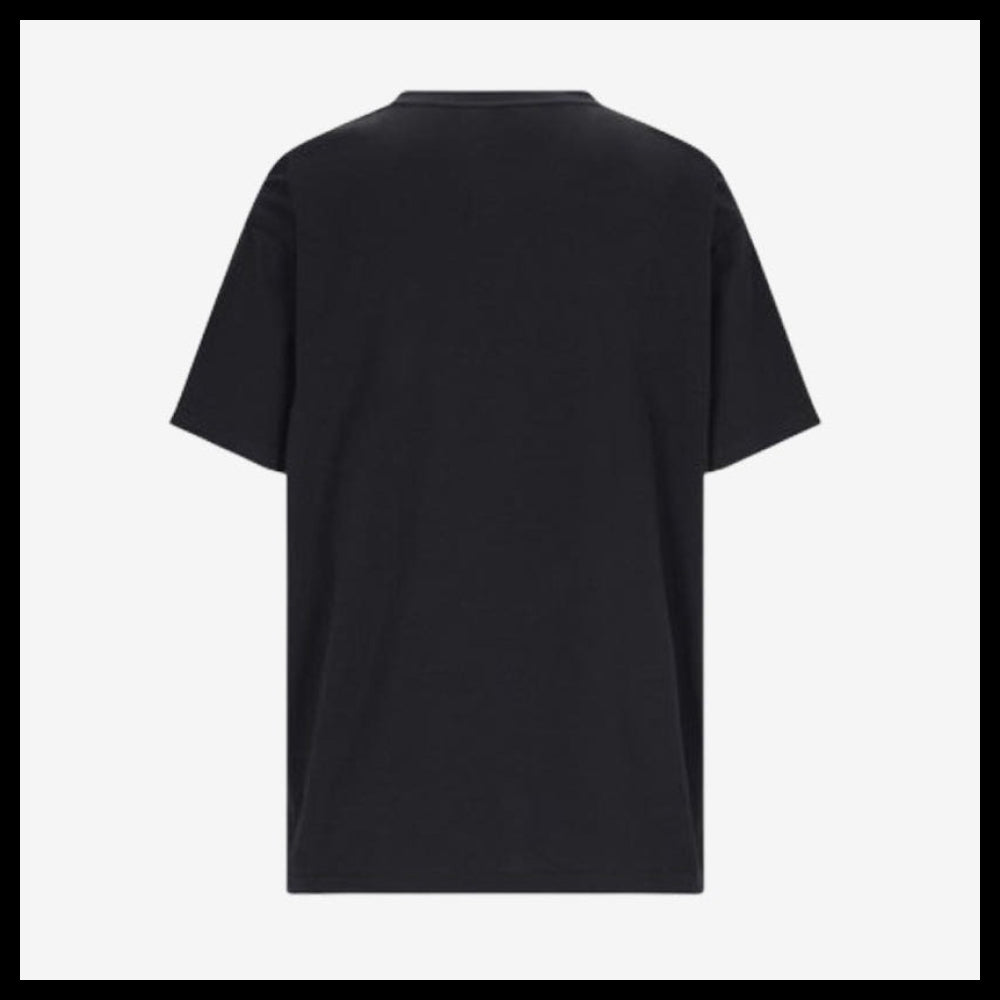 【BURBERRY】Check Pocket Short Sleeve T-Shirt Black Women's