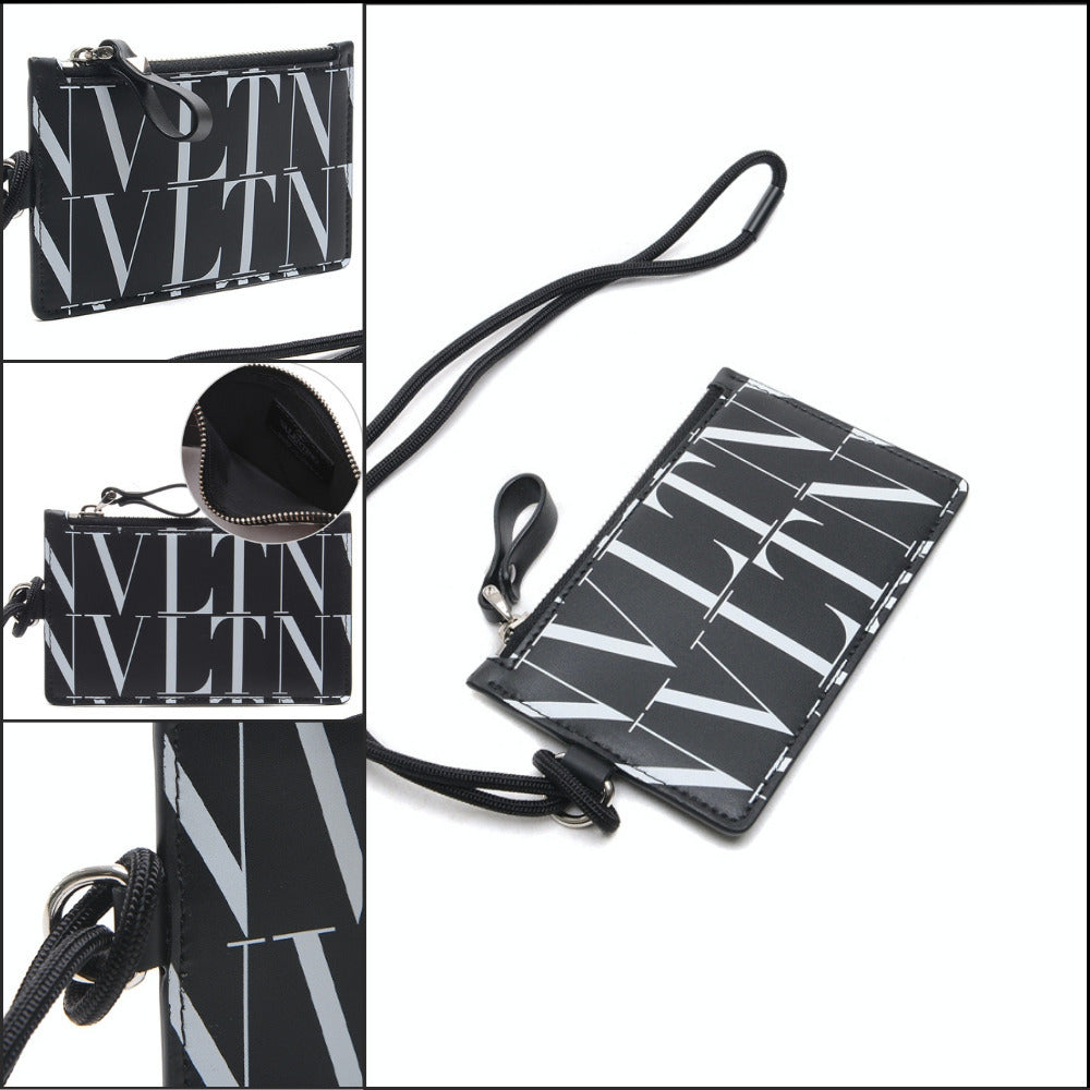 【Valentino】Men's VLTN Strap Card Wallet Logo Streetwear