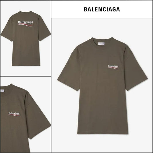 【BALENCIAGA】Campaign Large Fit T Shirt Khaki