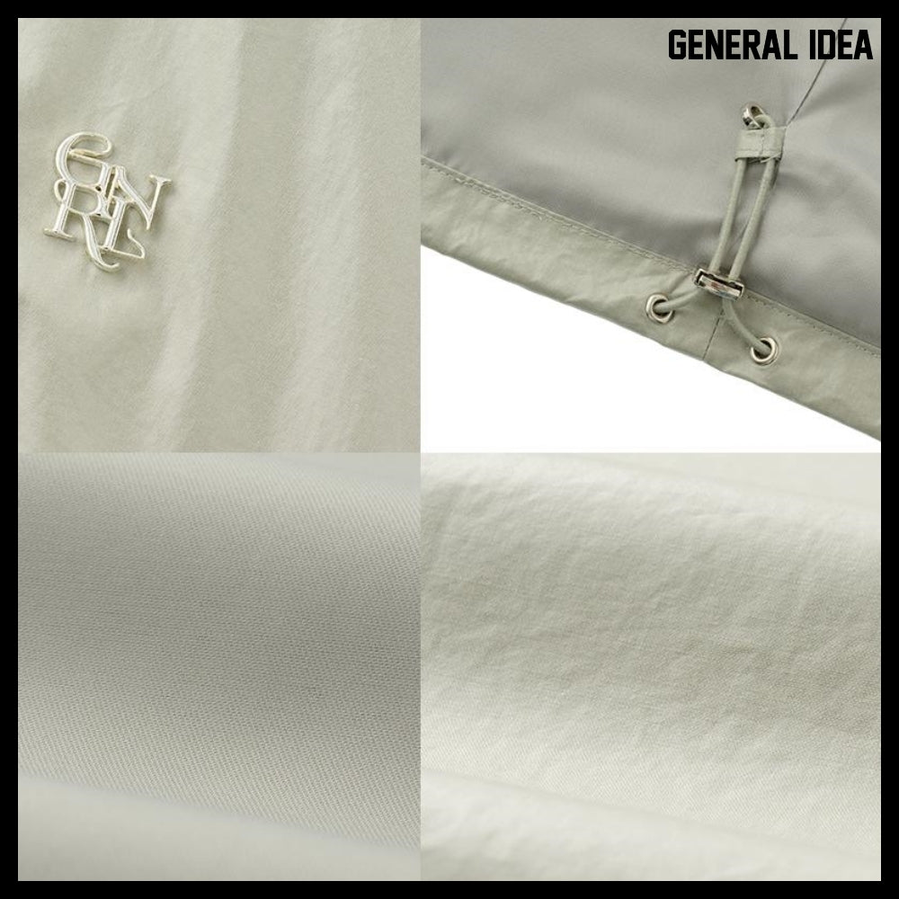 【GENERAL IDEA】グロッシーコーティングジャンパーミントグレー