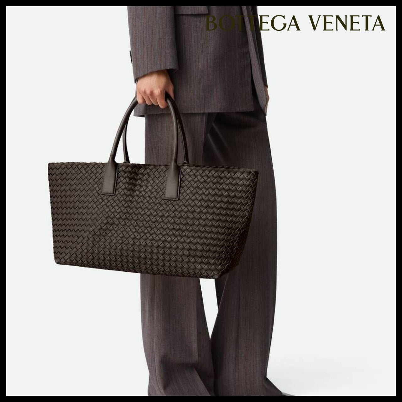 【韓国百貨店 BOTTEGA VENETA】Cabat Tote Bag Fondant
