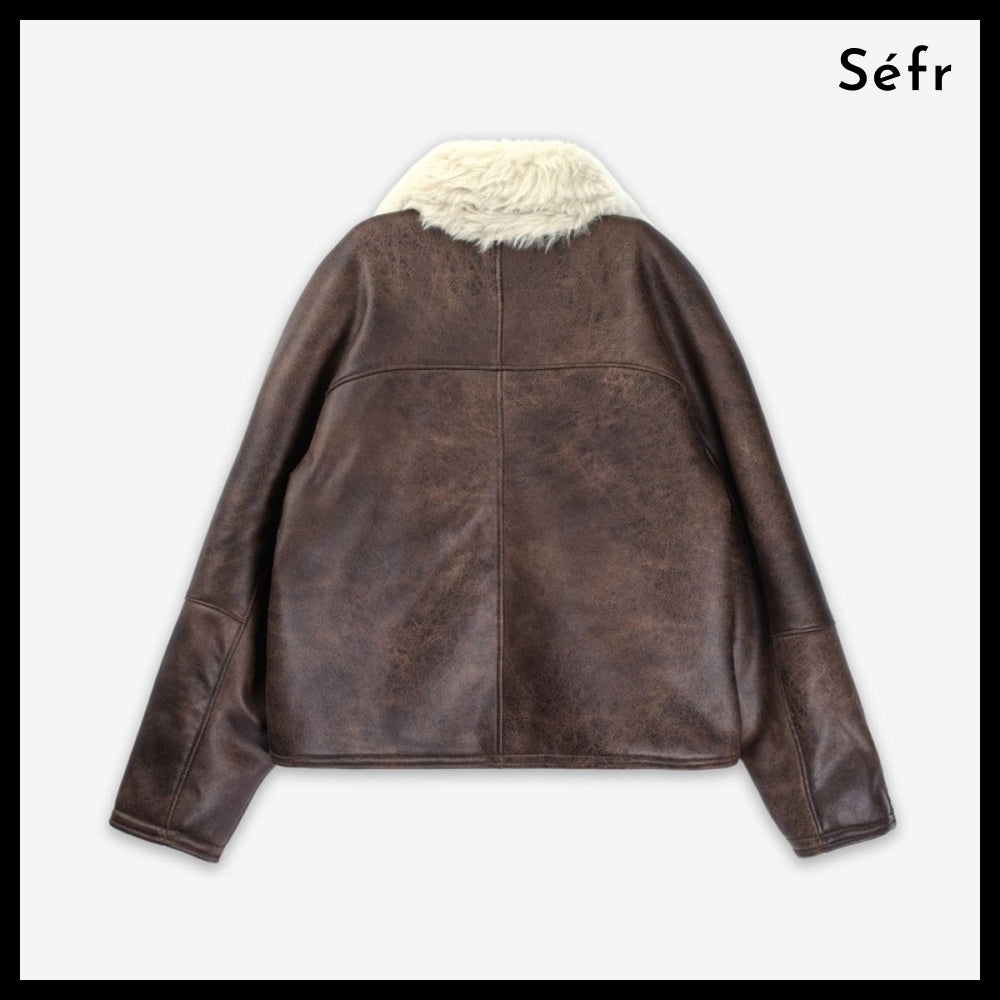 【Sefr】Leather Jacket Brown