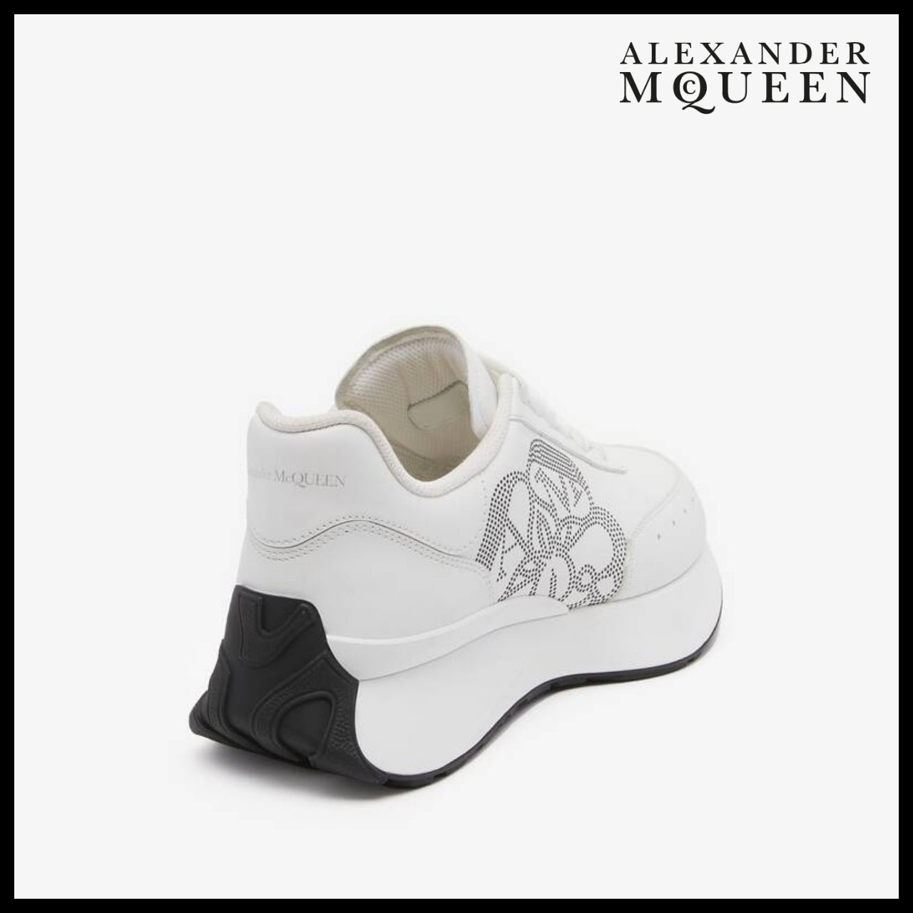 【Alexander Mcqueen】Sprint Runner White Silver Black