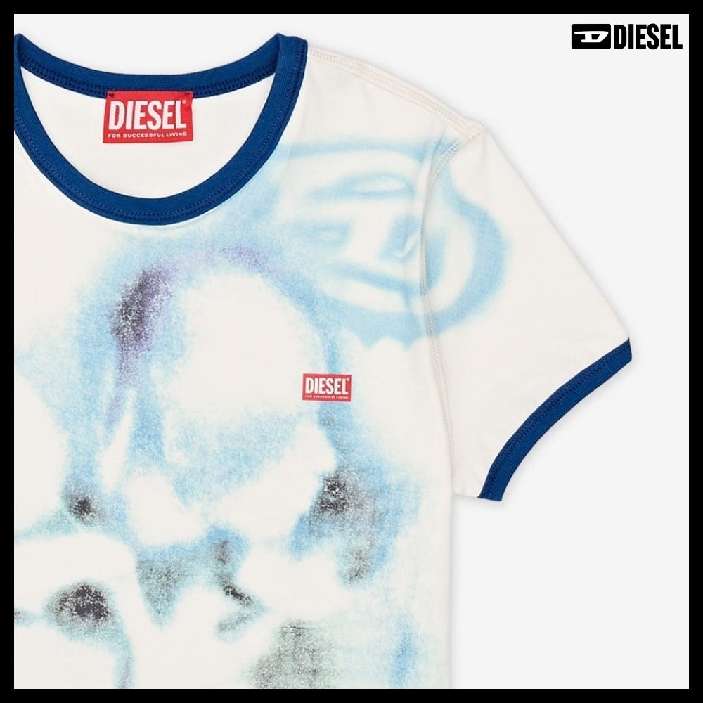 【DIESEL】T-Uncutie Long-S1 Short Sleeve T-Shirt - Off White