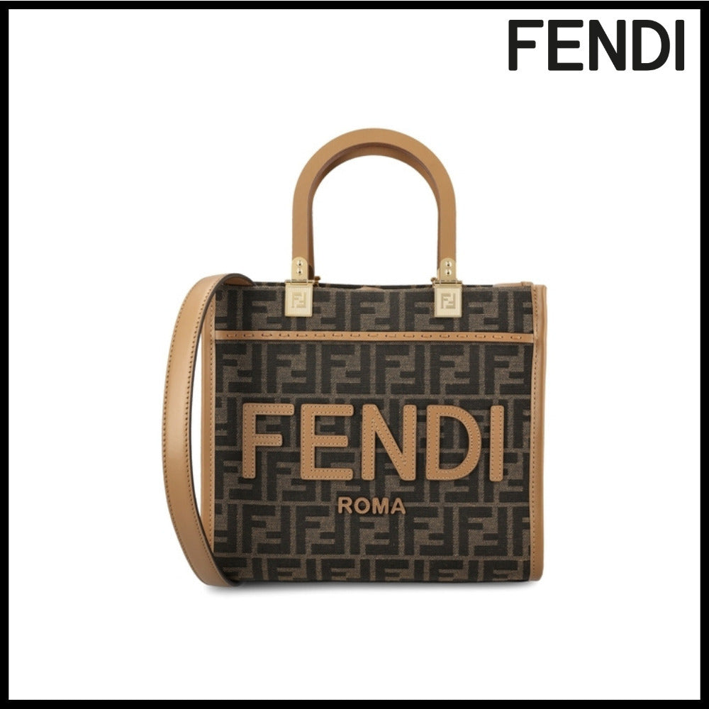 【FENDI】Brown Leather Tote