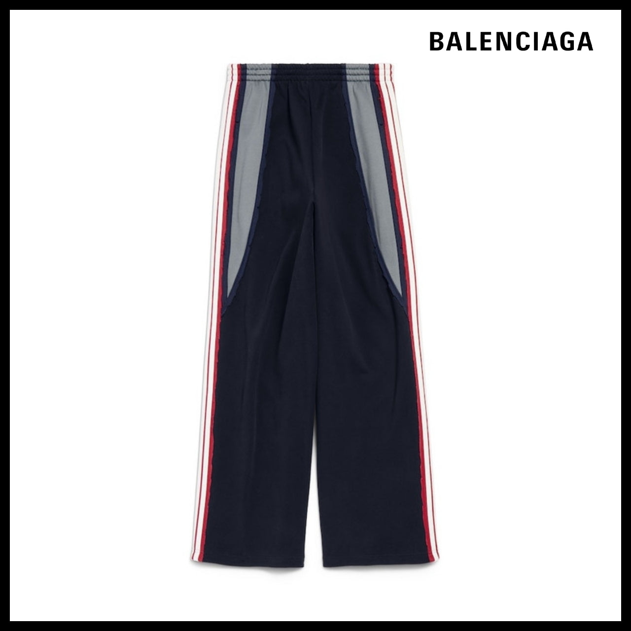 【BALENCIAGA】Cut-Up Oversized Sweatpants in Faded