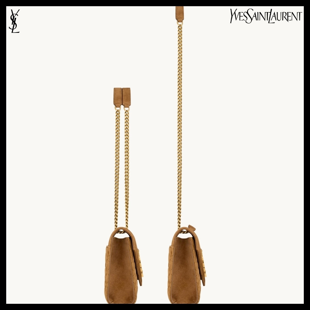 【Saint Laurent】Suede Envelope Medium Bag