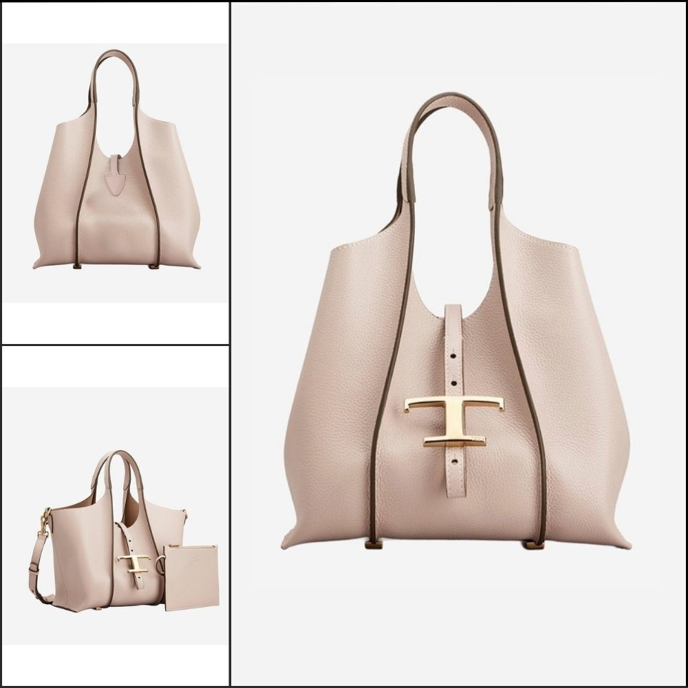 【TOD'S】Pink Leather Shoulder Bag