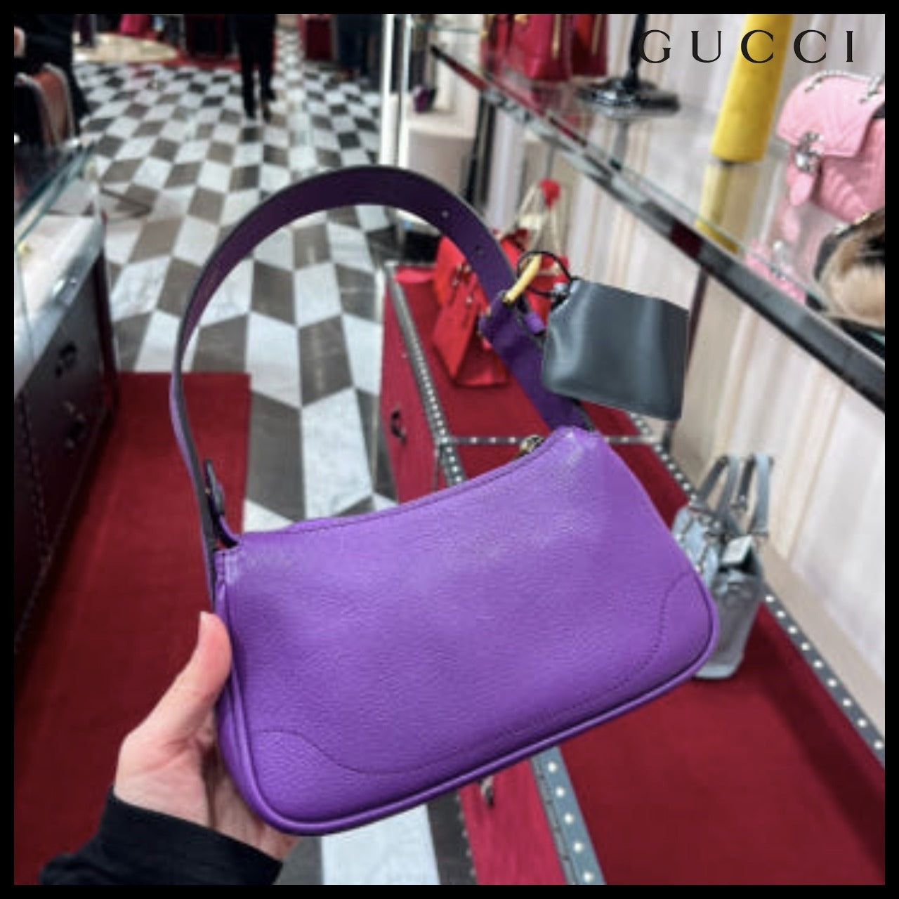 【GUCCI】GG Aphrodite Soft Goat Shoulder Bag (2 Colors)