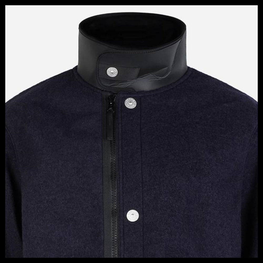【Stone Island】Marina Embroidered Pocket Jacket Navy