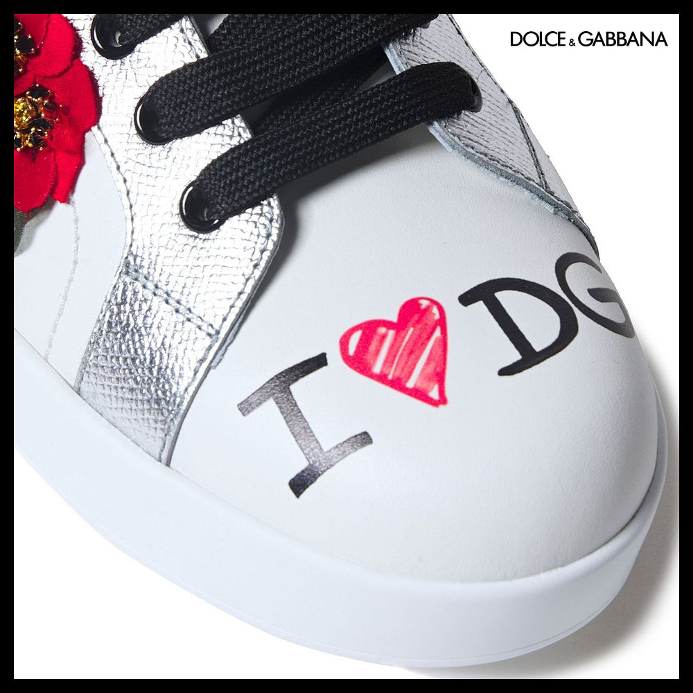 【正規品】Dolce & Gabbana 装飾付きレザーシューズ 限定モデル