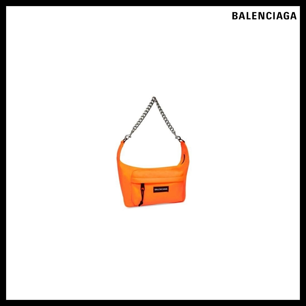 【BALENCIAGA】Raver Medium Bag with Chain - Fluo Orange