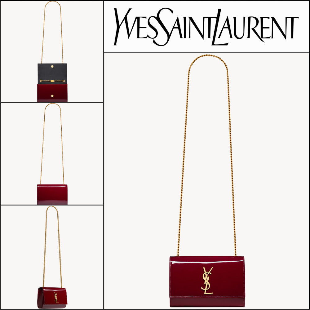 【Saint Laurent】Patent Leather Kate Small Bag