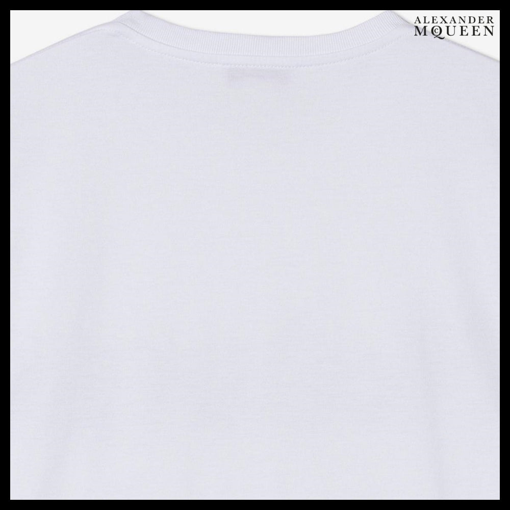 【Alexander Mcqueen】Graffiti Logo Print T-shirt White