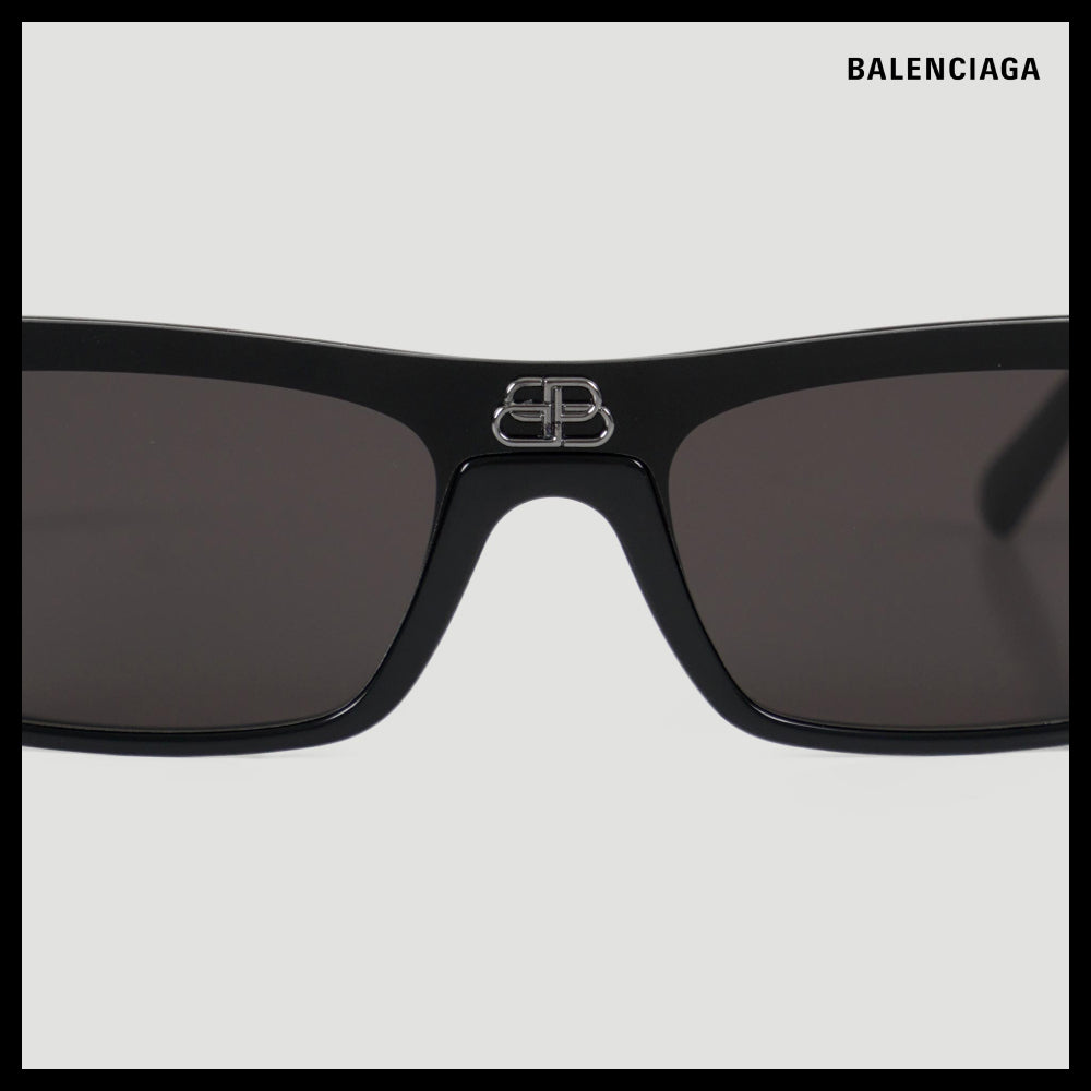 【BALENCIAGA】Shield Rectangle Sunglasses in Black