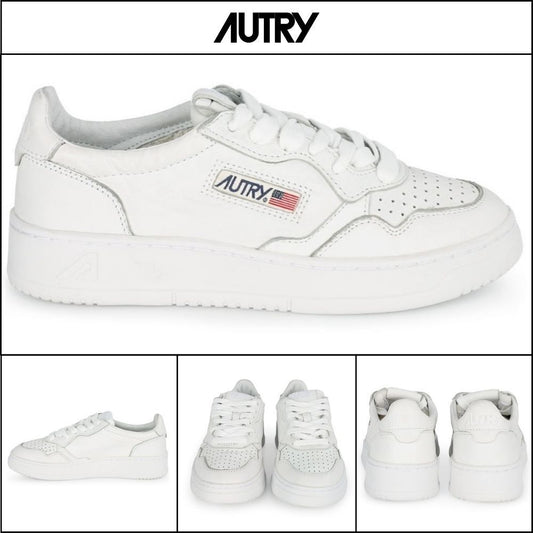 【AUTRY】Medalist Leather Low Top White