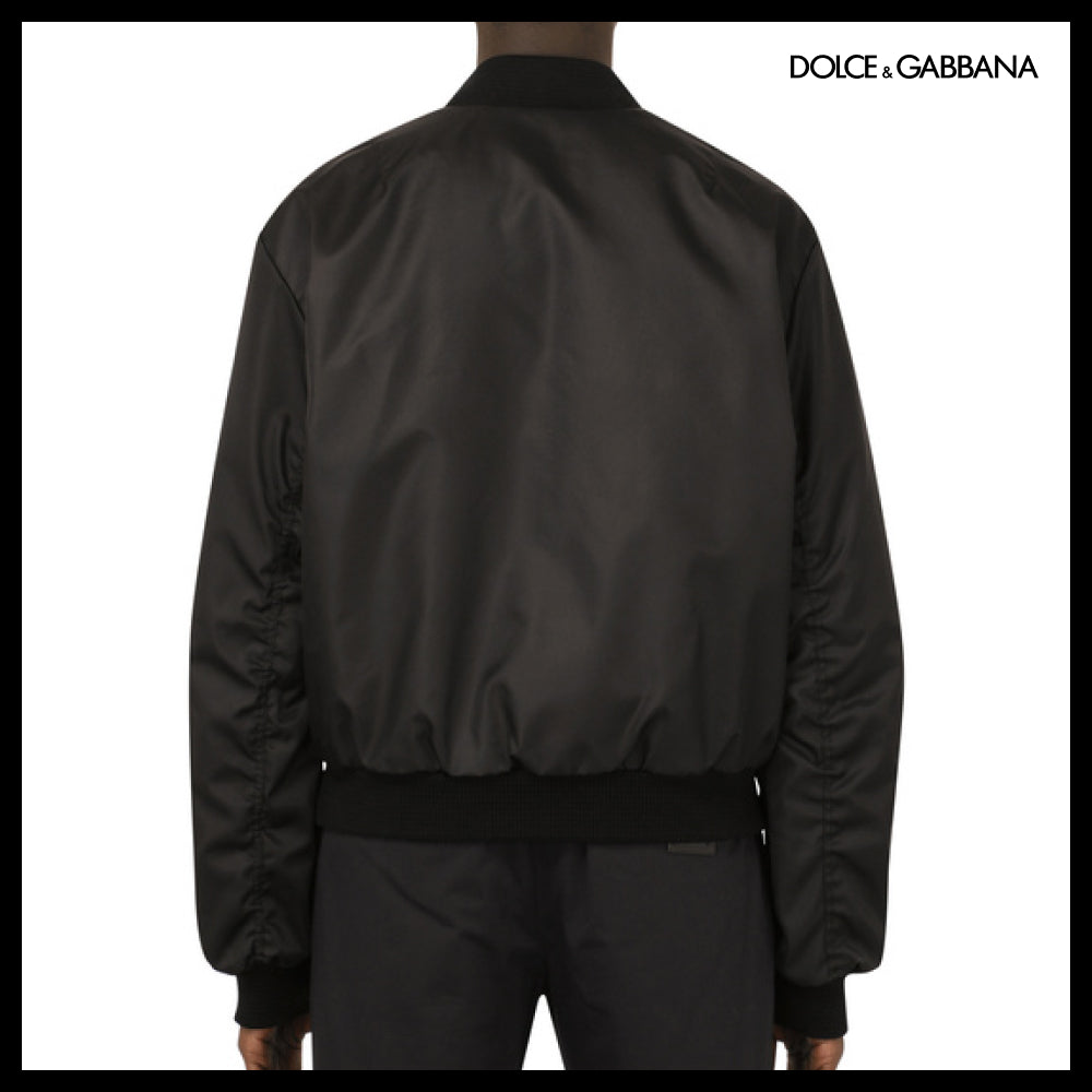 【Dolce & Gabbana】NYLON JACKET WITH BRANDED PLATE