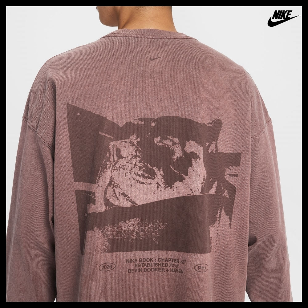 【NIKE】 Book Long-Sleeve Basketball T-Shirt Tattoo