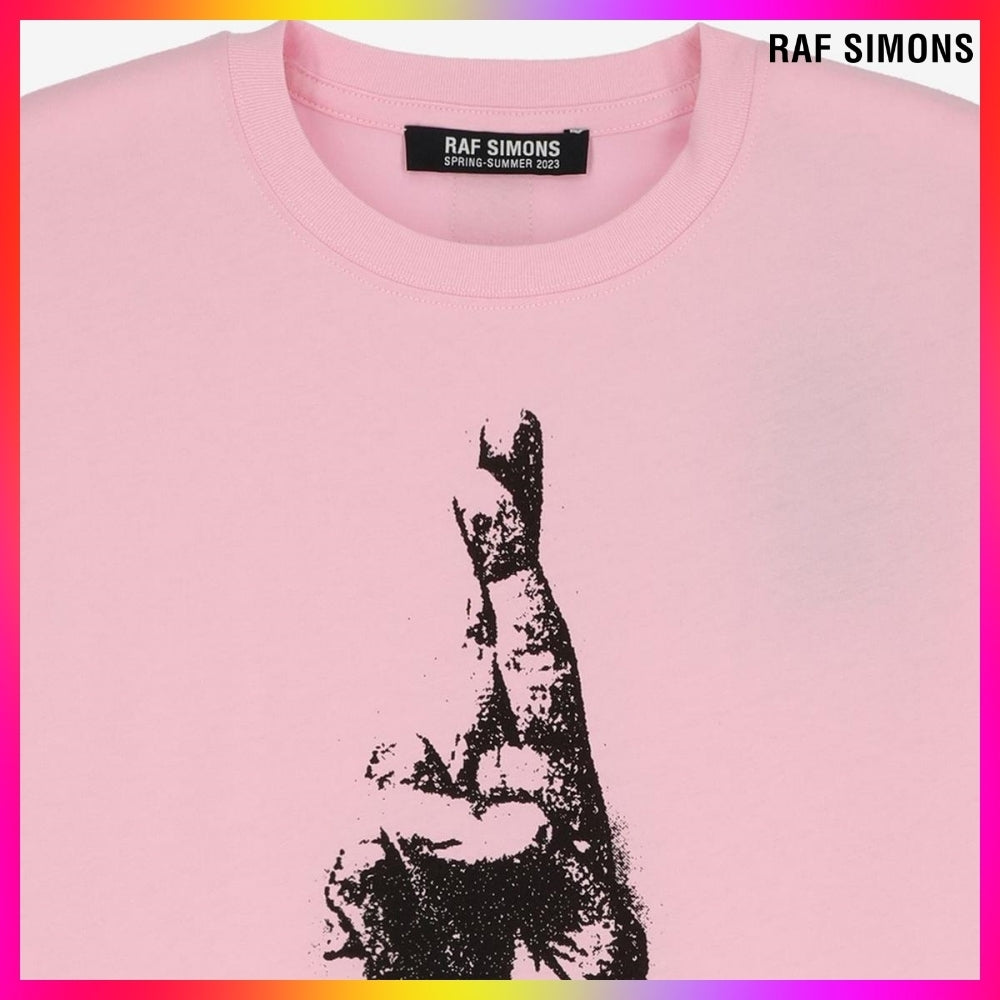 【RAF SIMONS】Hand Sign Short Sleeve T-Shirt 2 Colors