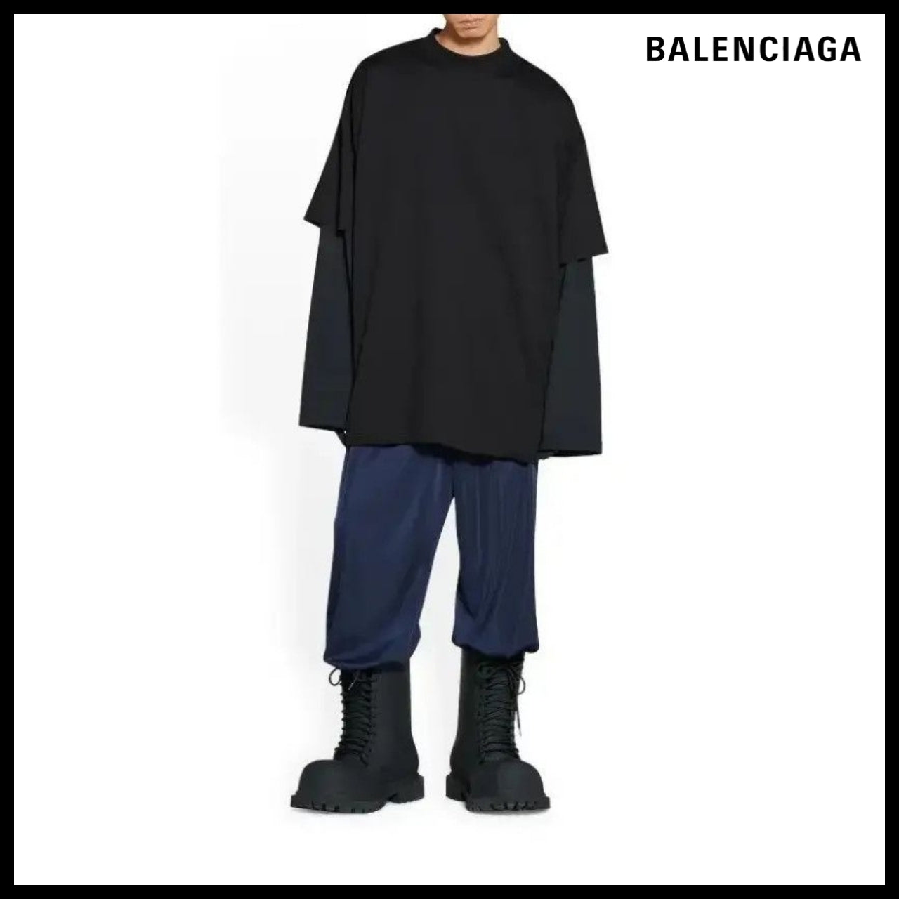 【BALENCIAGA】T-Shirt Oversized in Black