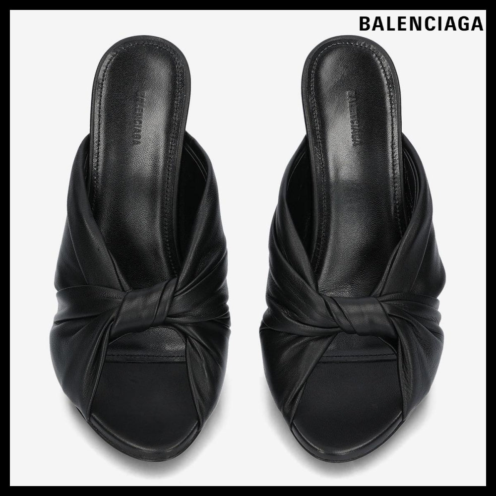 【BALENCIAGA】Tie Strap Heels Black