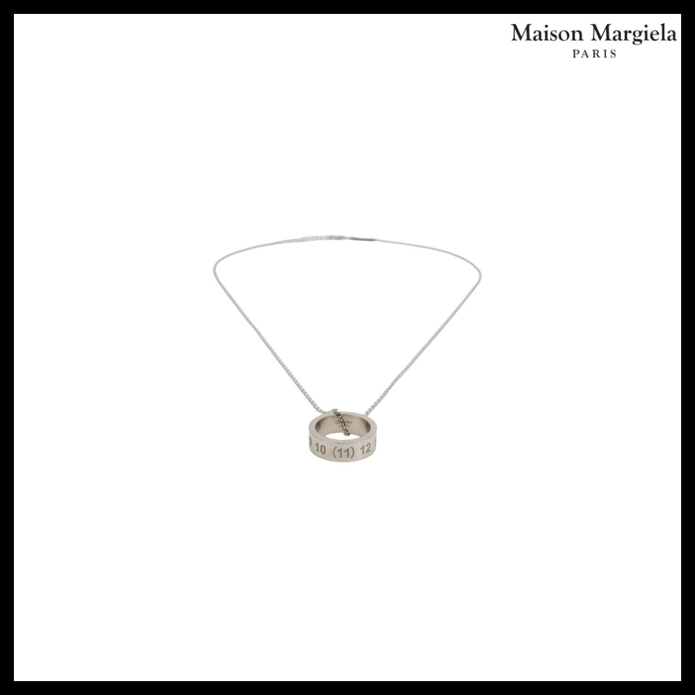【Maison Margiela】Numerical Ring Necklace Silver