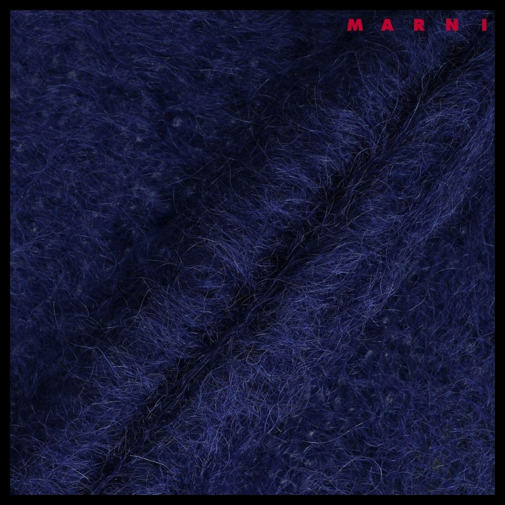 【MARNI】Vネック モヘア ニット ロイヤル ブルー