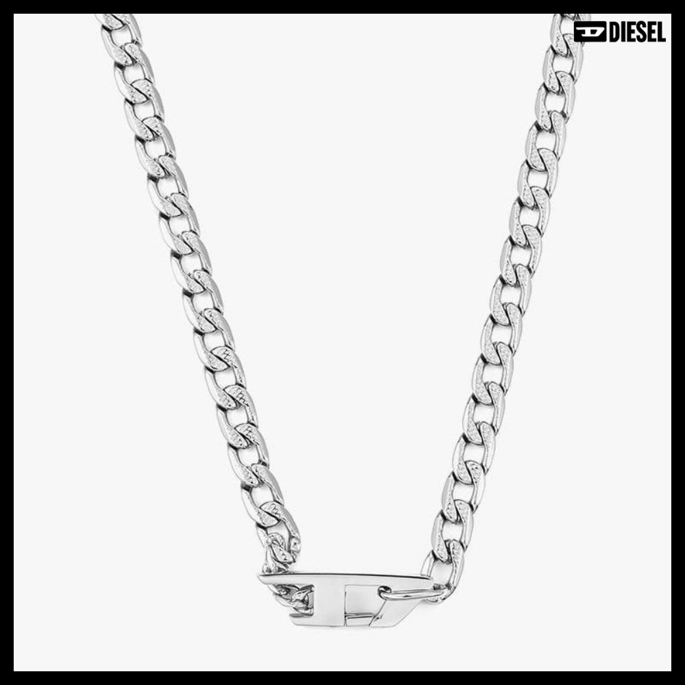 【DIESEL】D Logo Chain Necklace
