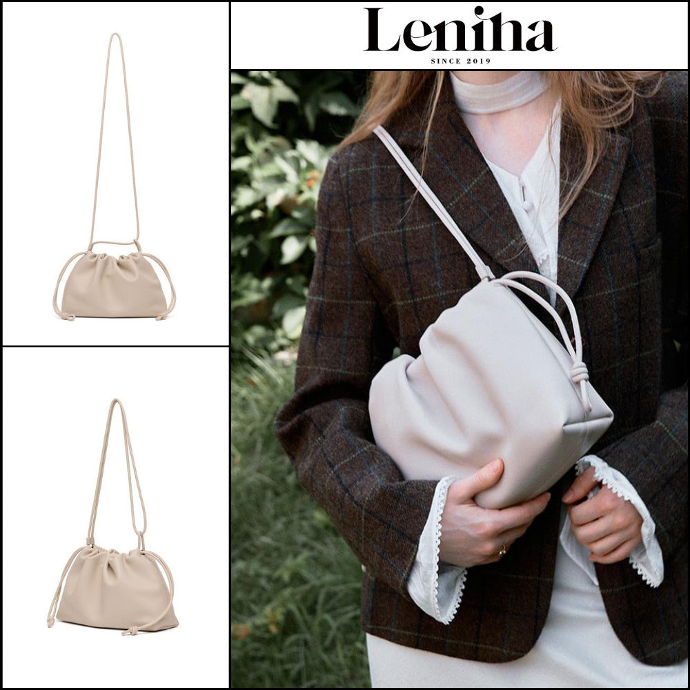 【LENINA】Floria Shoulder Cross Bag Gray