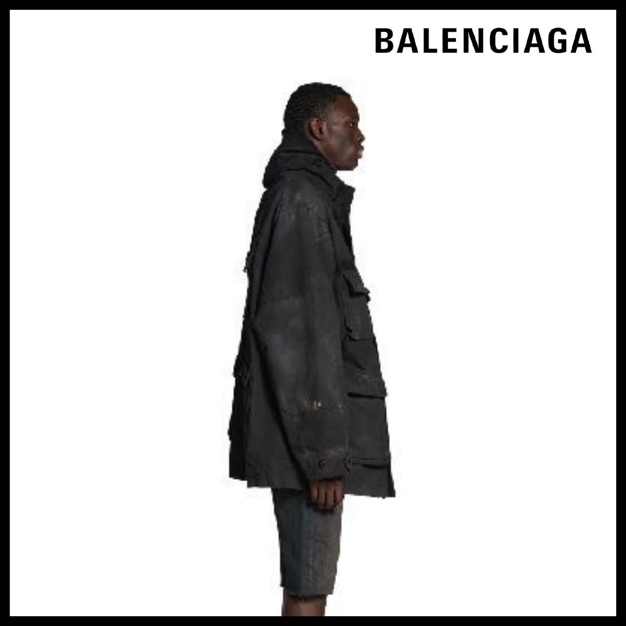 【BALENCIAGA】Double-Front Military Parka