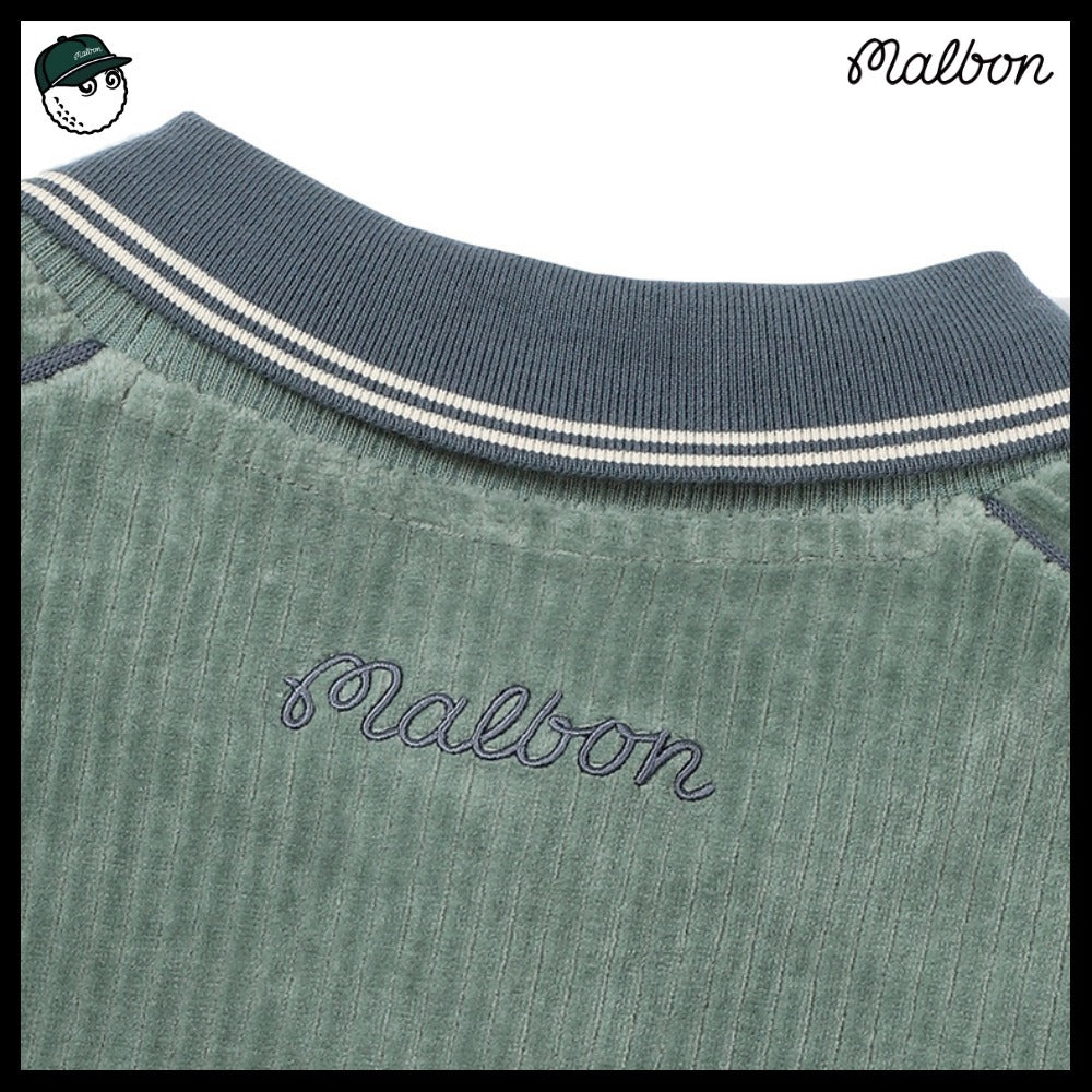 【MALBON】コーデュロイカラーポイントTシャツ 2COLORS