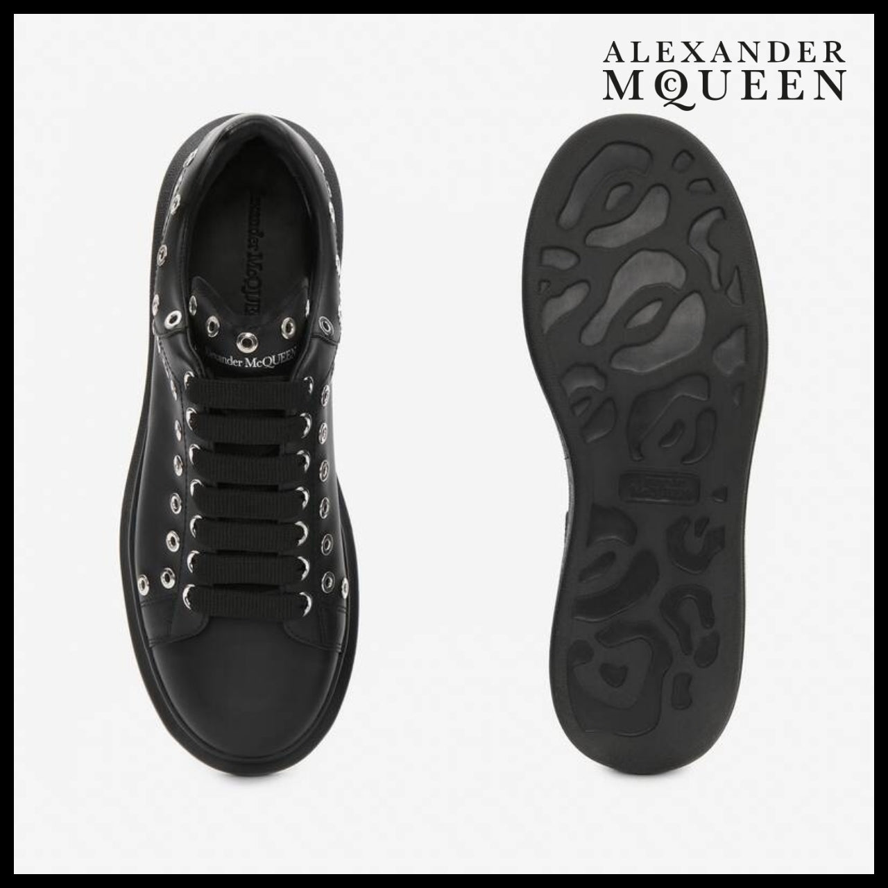 【Alexander Mcqueen】Men's Oversized Sneaker Silver Black