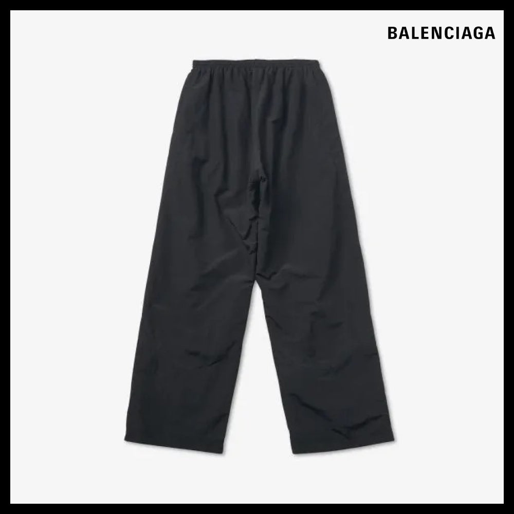 【BALENCIAGA】Logo Detail Nylon Track Pants Black