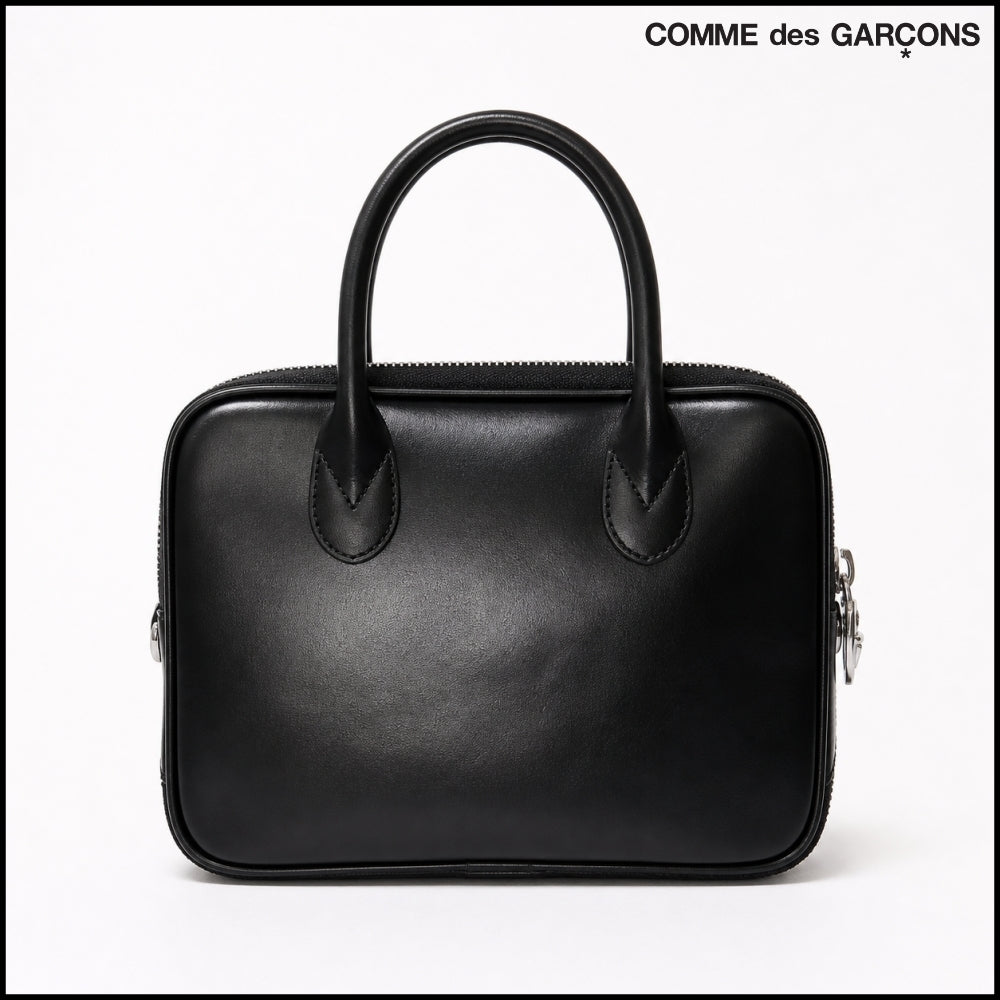 【COMME DES GARCONS】Small Zip Handbag Black
