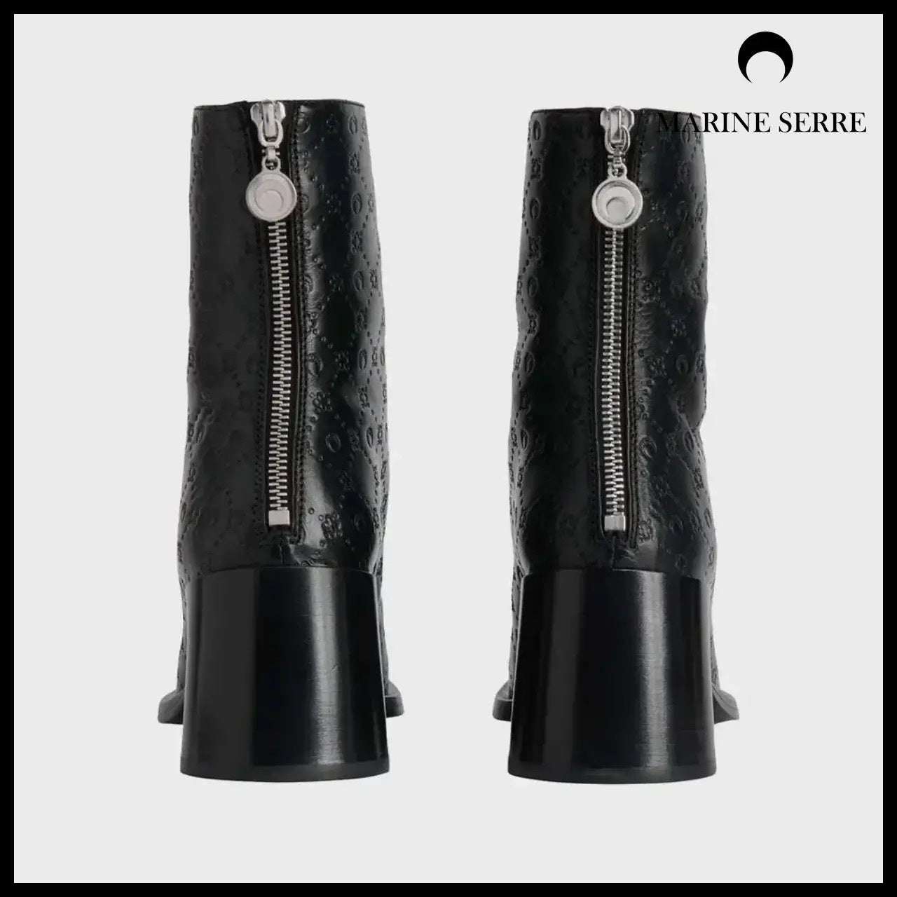 【MARINE SERRE】Moonogram Embossed Leather MS Block
