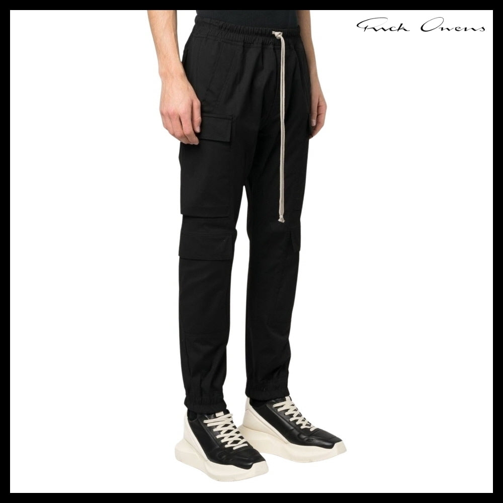 【RICK OWENS】Mastodon Mega Cargo Pants Black