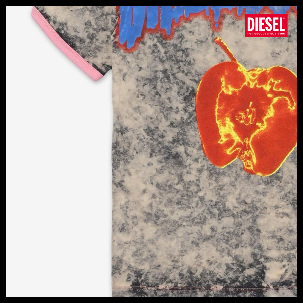 【DIESEL】T Uncuty Short Q1 T-shirt - Gray