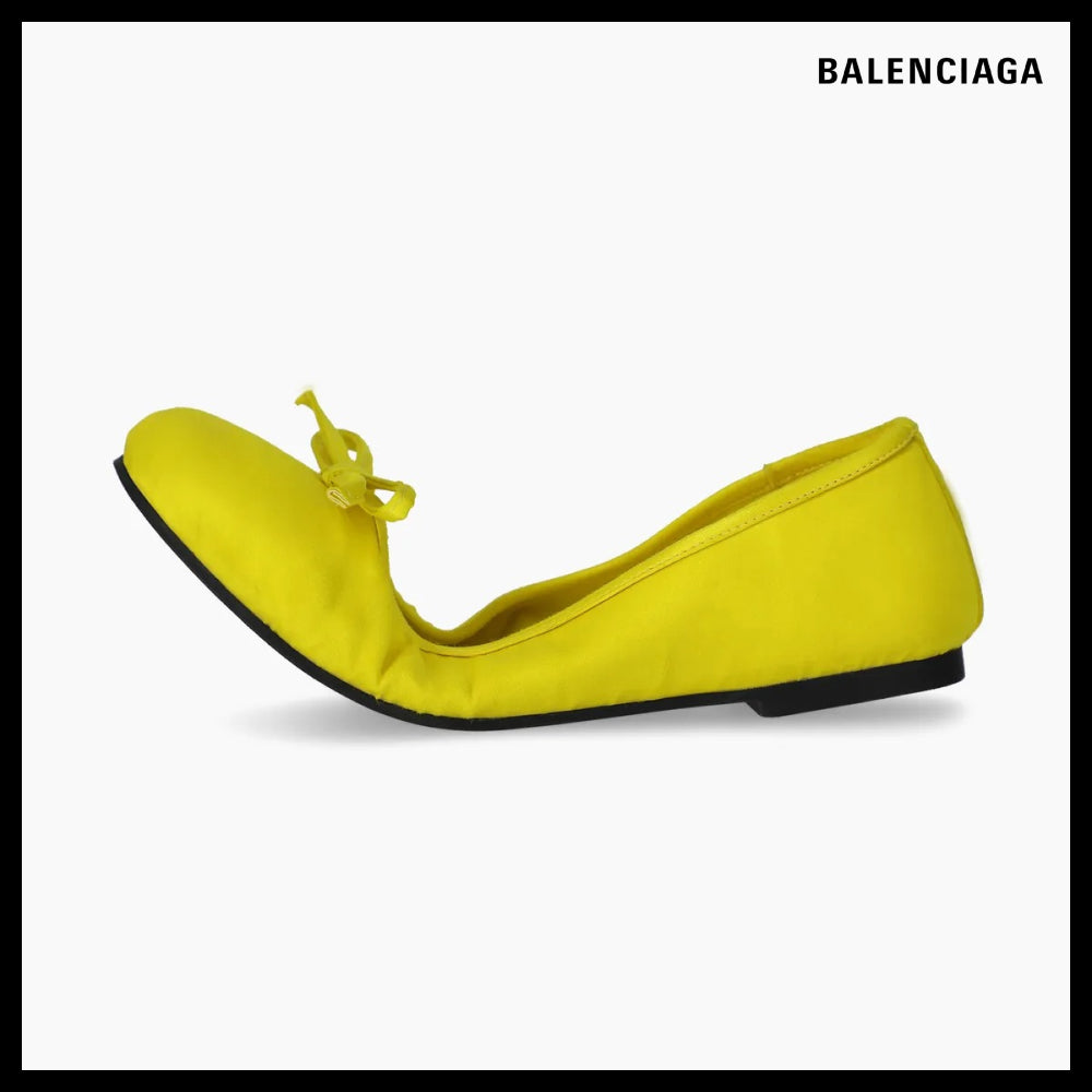 【BALENCIAGA】Leopold Flat Shoes - Yellow