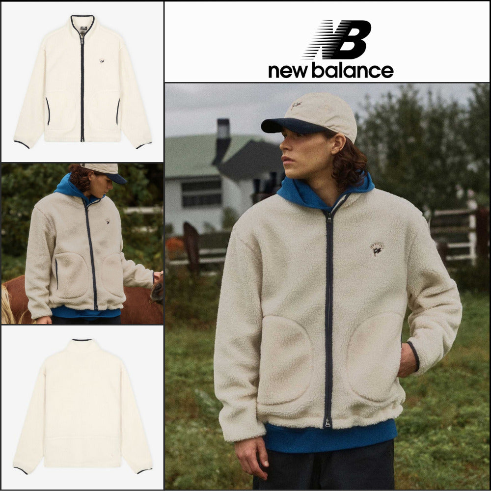 【New Balance】UNI Craft Classic Fleece Stand Neck Jacket