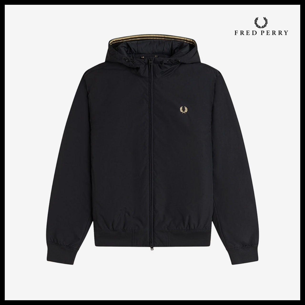 【FRED PERRY】Hooded Branded Jacket 2 Colors