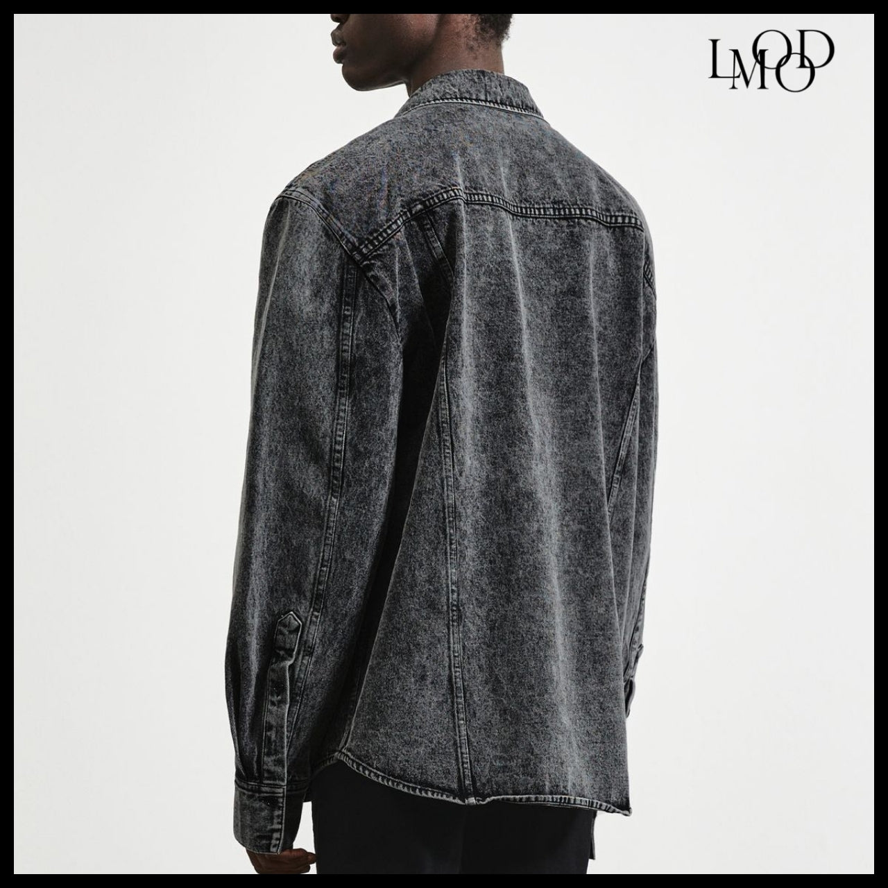 【LMOOD】ARMOR DENIM SHIRT  PEPPER BLACK